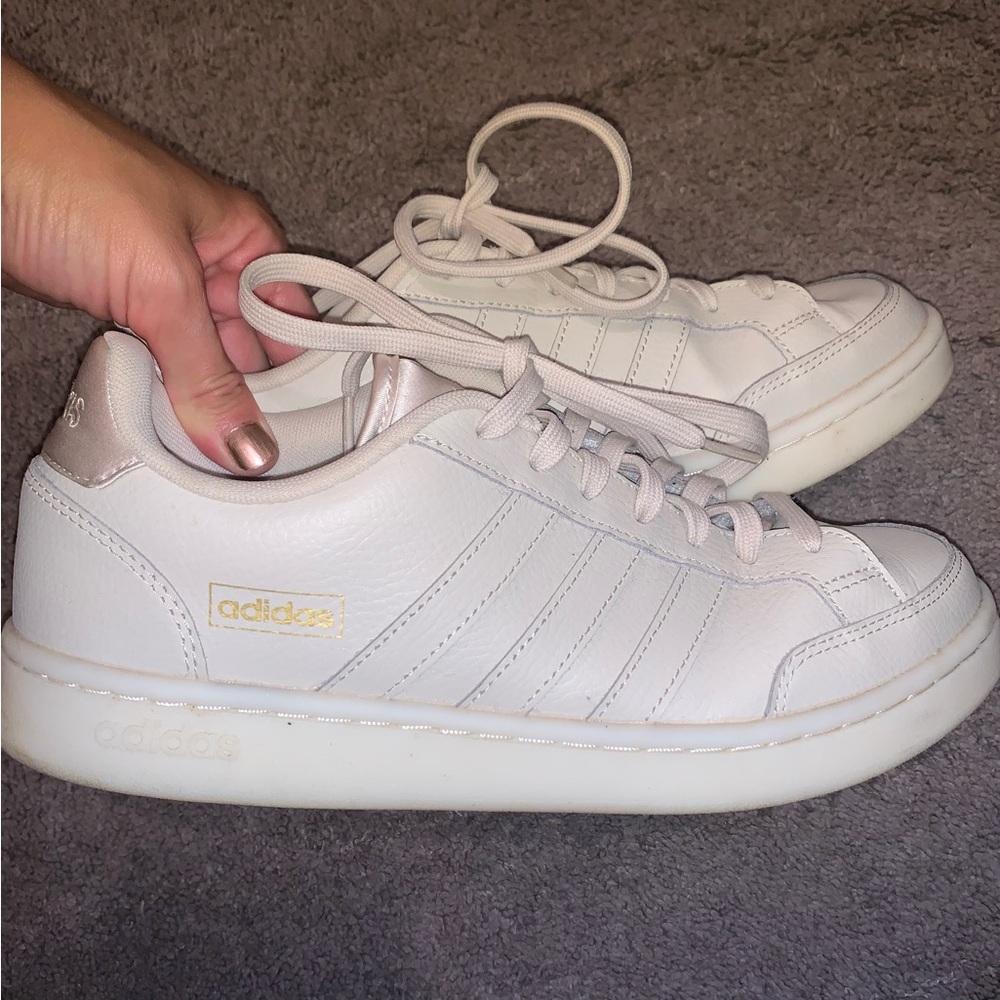 Adidas Grand Court Se Sneakers Size 9.5 Beige Tan